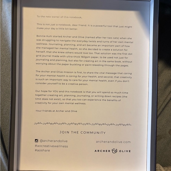 Archer & Olive Gold and Black Journal - Picture 2 of 6